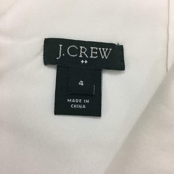 🎊🌸🎉HP🎊🎉💕J. Crew Ivory V-neck dress Sz 4 - Picture 7 of 8
